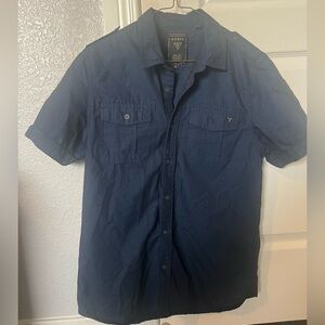 Mens Guess Short sleeve button shirt